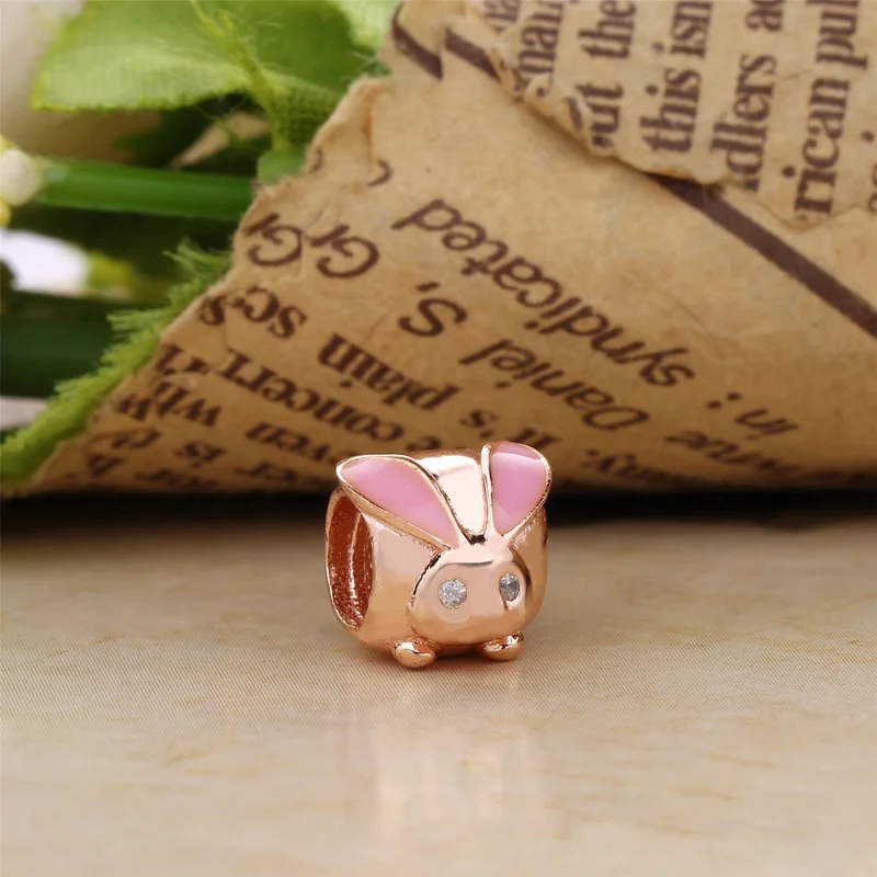(Bild für) Niedlicher Hasen-Charm, PANDORA Rose™ - 787061EN160 - Ansicht 2