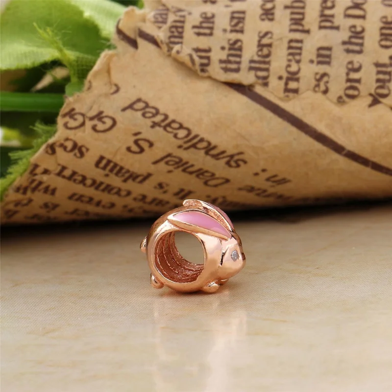 (Bild für) Niedlicher Hasen-Charm, PANDORA Rose™ - 787061EN160 - Ansicht 3