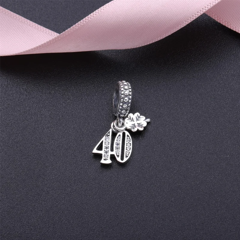 (Bild für) PANDORA 40 Jahre Liebe-Anhänger, klare CZ - 791288CZ - Ansicht 2