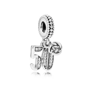 (Bild für) PANDORA 50 Jahre Liebe-Anhänger, klare CZ - 797264CZ