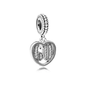 (Bild für) PANDORA 60 Jahre Liebe-Anhänger, klare CZ - 797265CZ