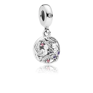 (Bild für) PANDORA Always By Your Side-Anhänger, mehrfarbiger CZ und lila Emaille - 797671CZRMX