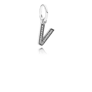 (Bild für) PANDORA-Anhänger „Buchstabe V“. - 791334CZ
