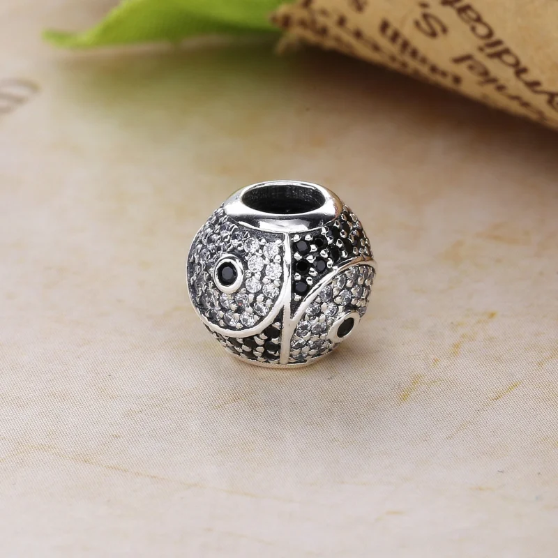 (Bild für) PANDORA BALANCE Charm, klarer schwarzer CZ-Kristall - 796053CZ - Ansicht 3