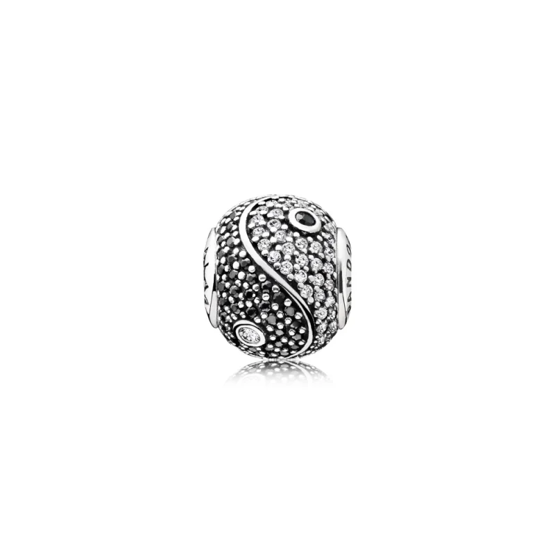 (Bild für) PANDORA BALANCE Charm, klarer schwarzer CZ-Kristall - 796053CZ