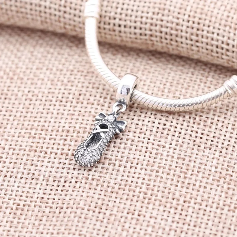 (Bild für) PANDORA Ballettschuh-Anhänger-Charm - 791506CZ - Ansicht 2