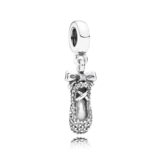 (Bild für) PANDORA Ballettschuh-Anhänger-Charm - 791506CZ