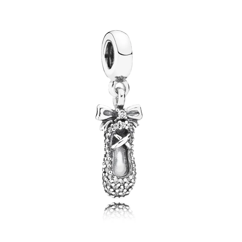 (Bild für) PANDORA Ballettschuh-Anhänger-Charm - 791506CZ