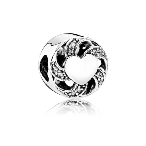 (Bild für) PANDORA Band-Herz-Charm - 791976CZ