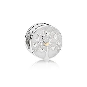 (Bild für) PANDORA Baum der Herzen Silber-Emaille-Charm - 792106EN23