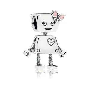 (Bild für) PANDORA Bella Bot Charm, rosa Emaille - 797141EN160