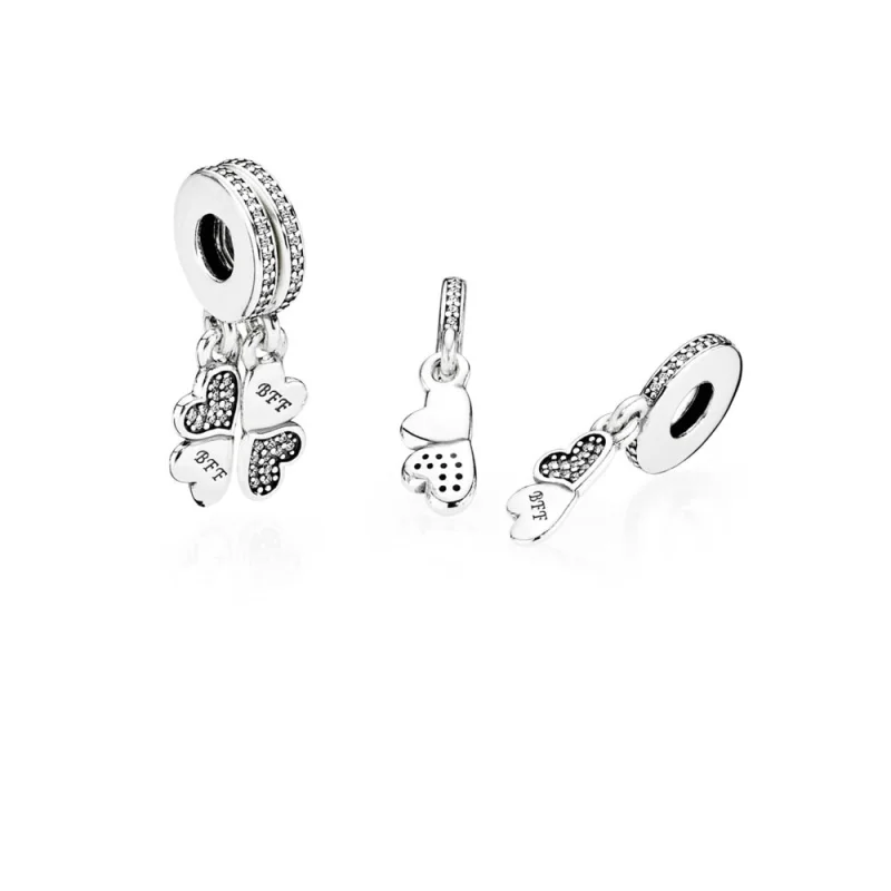 (Bild für) PANDORA Best Friends Forever Anhänger-Charm - 791949CZ - Ansicht 2