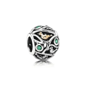 (Bild für) PANDORA Birds of A Feather, dunkelgrüner Cz-Charm - 791213CZN