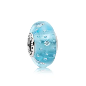 (Bild für) PANDORA Blaue Fizzle-Murano-Perle - 791618CZ