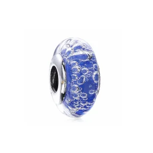 (Bild für) PANDORA Blauer Efferveszenz-Charm, Muranoglas und klare CZ - PL00059-1