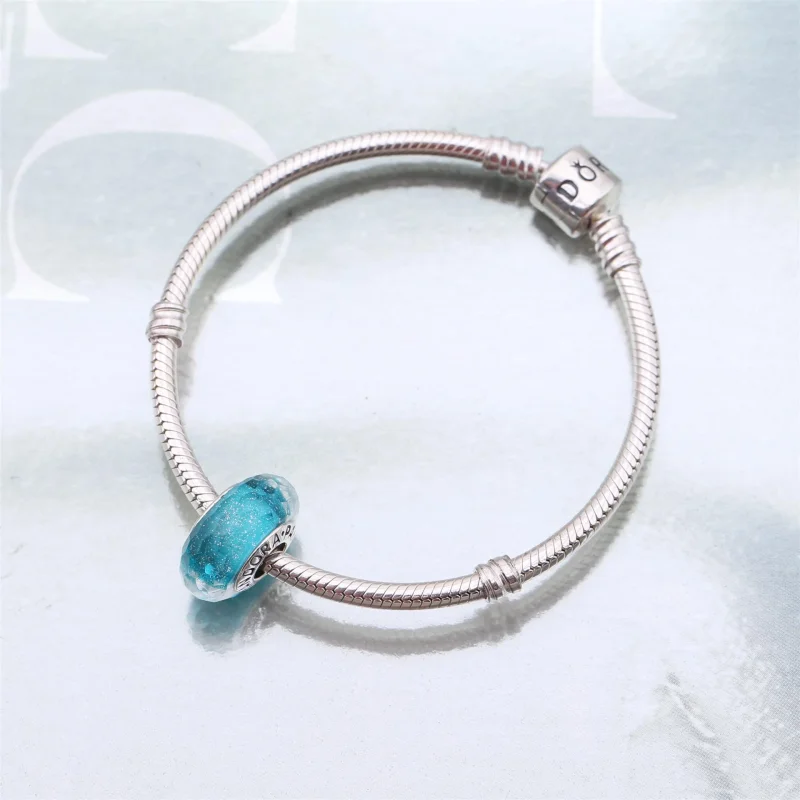 (Bild für) PANDORA Blaugrün schimmernde Glas-Murano-Perle - 791655 - Ansicht 4