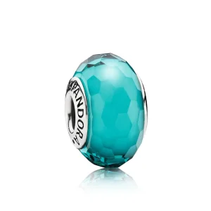 (Bild für) PANDORA Blaugrüne facettierte Murano-Perle - 791606