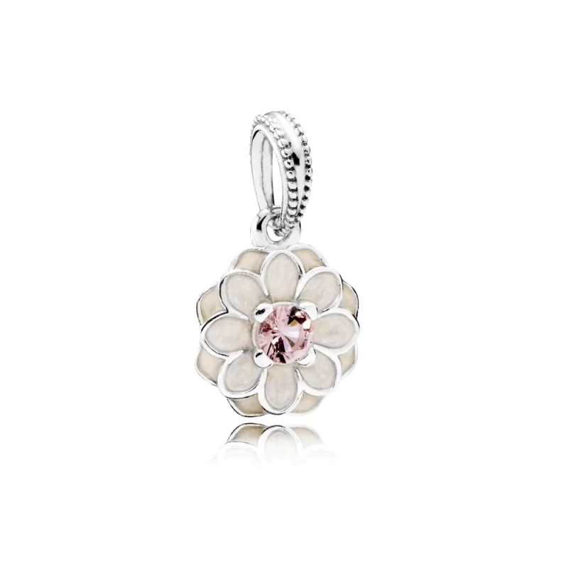 (Bild für) PANDORA Blühender Dahlie-Anhänger-Charm - 791829NBP