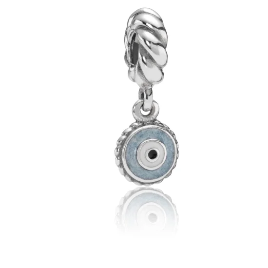 (Bild für) PANDORA Blue Dangle Eye Dangle Charm - 790529EB