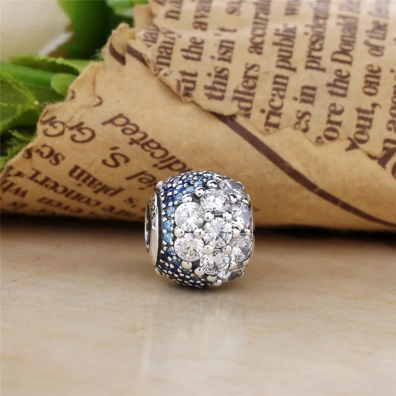 (Bild für) PANDORA Blue Enchanted Pavé Charm, blaue klare CZ - 797032NABMX - Ansicht 3