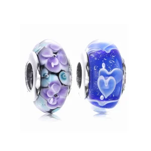 (Bild für) PANDORA Blumenglas-Murano-Charm - PL00053-1
