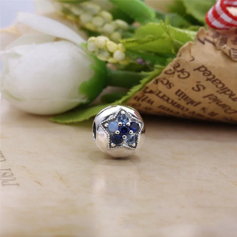 (Bild für) PANDORA Bright Star Clip, mehrfarbige Kristalle - 796380NSBMX - Ansicht 2