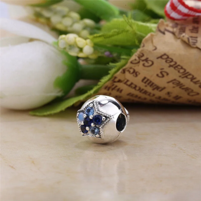 (Bild für) PANDORA Bright Star Clip, mehrfarbige Kristalle - 796380NSBMX - Ansicht 3
