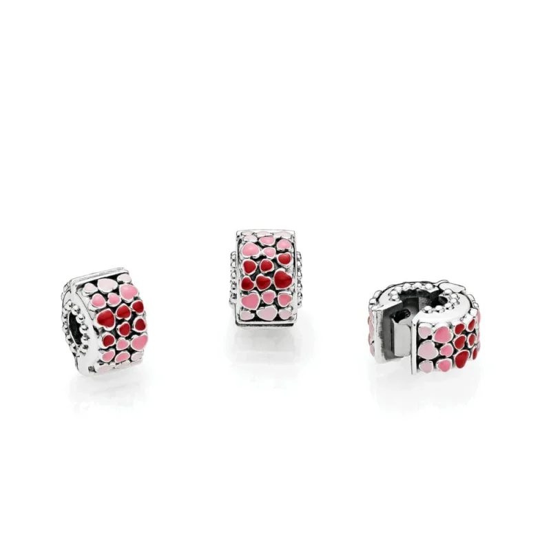 (Bild für) PANDORA Burst of Love Clip, gemischte Emaille - 796594ENMX - Ansicht 2