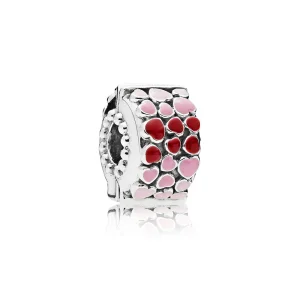 (Bild für) PANDORA Burst of Love Clip, gemischte Emaille - 796594ENMX