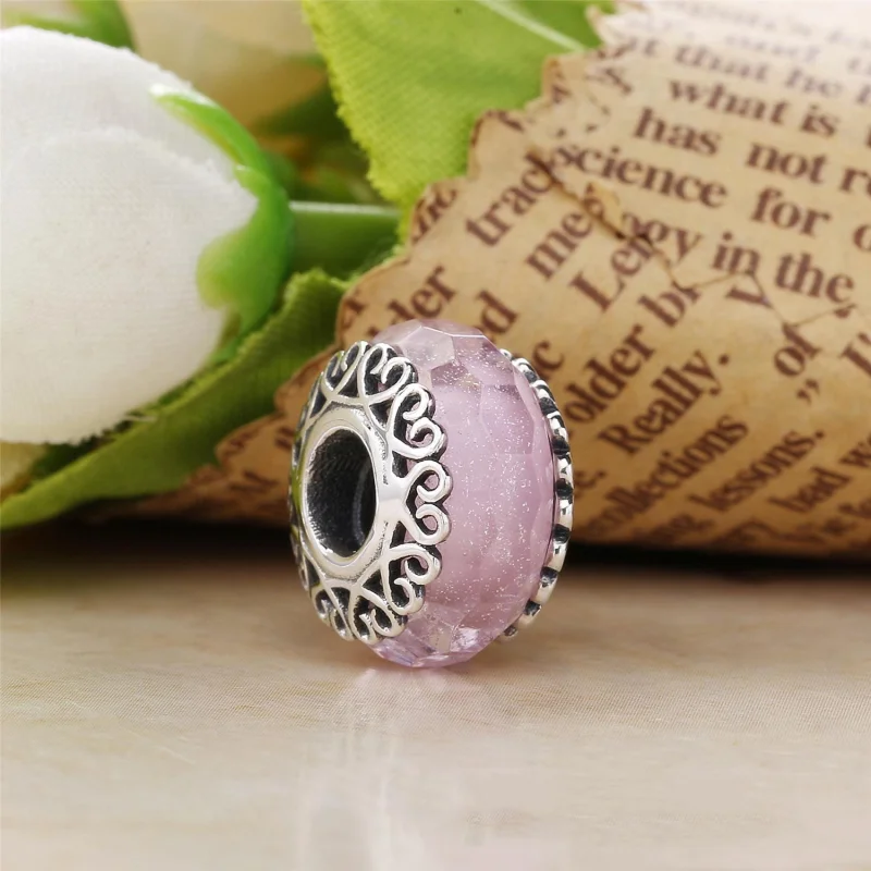 (Bild für) PANDORA Charm aus schillerndem weißem Glas - 797617 - Ansicht 5