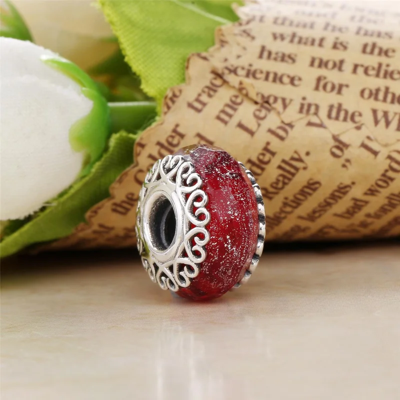 (Bild für) PANDORA Charm aus schillerndem weißem Glas - 797617 - Ansicht 6