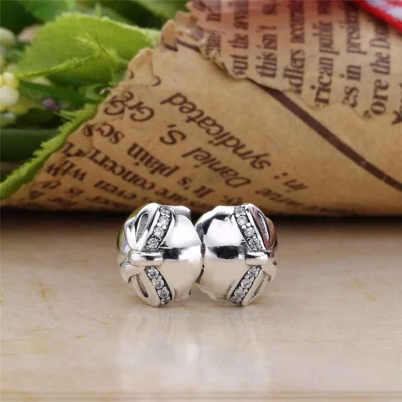 (Bild für) PANDORA Charm-Clip mit zierlicher Schleife - 791777CZ - Ansicht 4