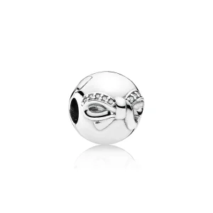 (Bild für) PANDORA Charm-Clip mit zierlicher Schleife - 791777CZ