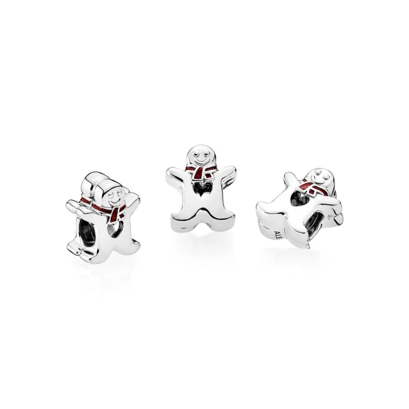 (Bild für) PANDORA Charm-Clip „Süßer Lebkuchenmann“. - 792002EN07 - Ansicht 4