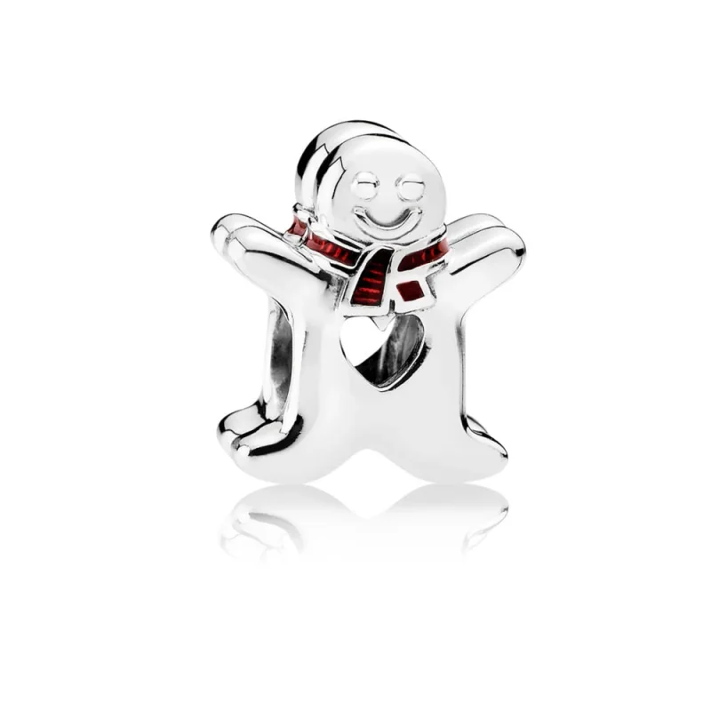(Bild für) PANDORA Charm-Clip „Süßer Lebkuchenmann“. - 792002EN07