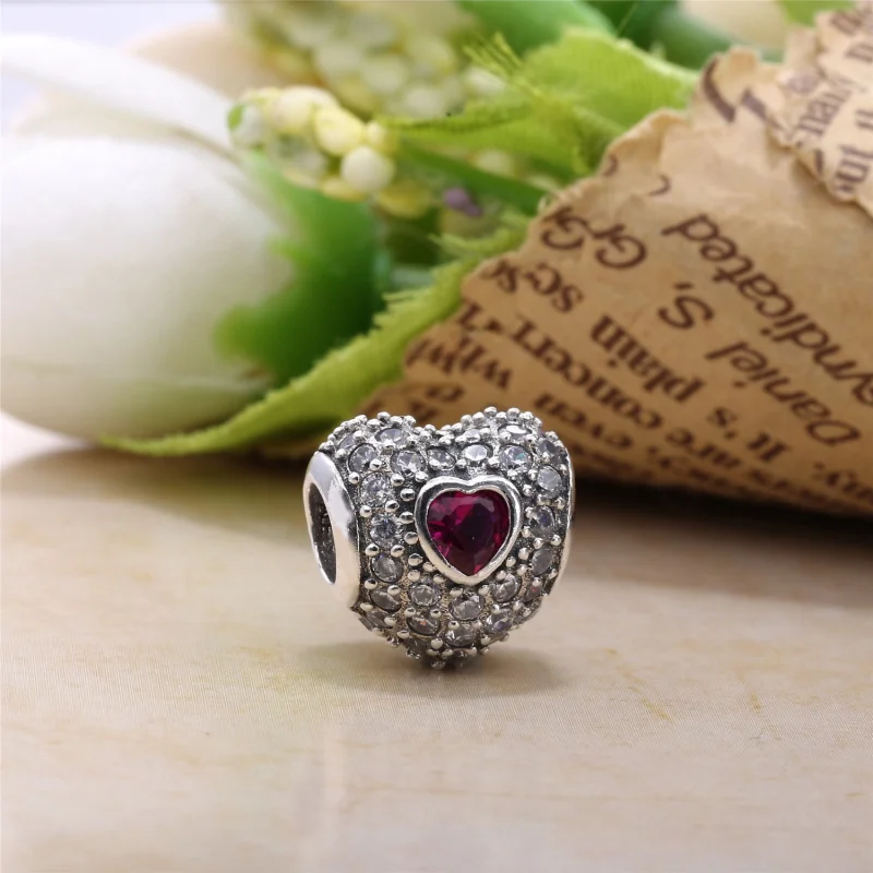 (Bild für) Pandora Charm Herz Rot - 791168SRU - Ansicht 5
