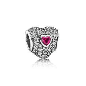 (Bild für) Pandora Charm Herz Rot - 791168SRU