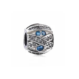 (Bild für) PANDORA-Charm mit blauem Stein - PX00168-1