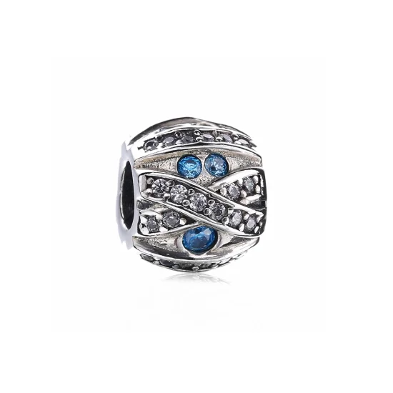 (Bild für) PANDORA-Charm mit blauem Stein - PX00168-1