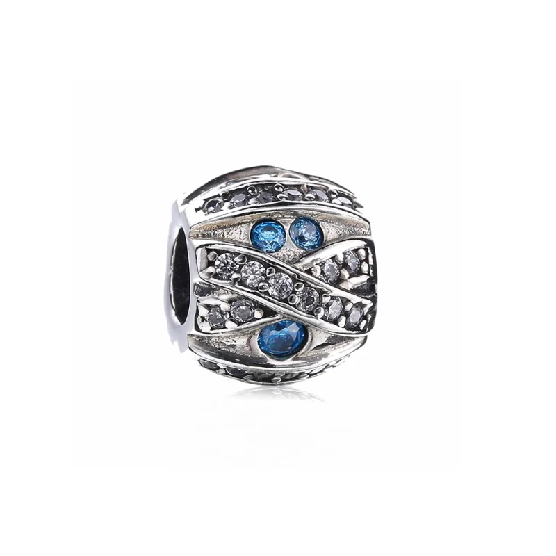 (Bild für) PANDORA-Charm mit blauem Stein - PX00168-1