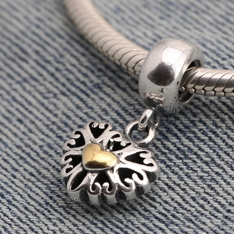 (Bild für) PANDORA-Charm mit durchbrochenem Liebesanhänger - 791274 - Ansicht 2