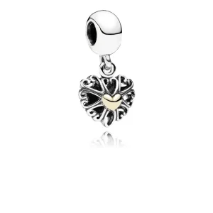 (Bild für) PANDORA-Charm mit durchbrochenem Liebesanhänger - 791274