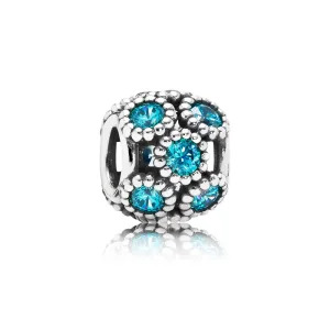 (Bild für) PANDORA Charm mit durchbrochenen funkelnden Kreisen in Blaugrün - 791296MCZ