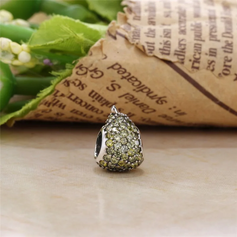 (Bild für) PANDORA-Charm mit grüner Pavé-Birne - 791486NLG - Ansicht 2