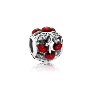 (Bild für) PANDORA-Charm „Süße Kirschen“, glänzende rote Emaille und klare CZ - 791900EN73