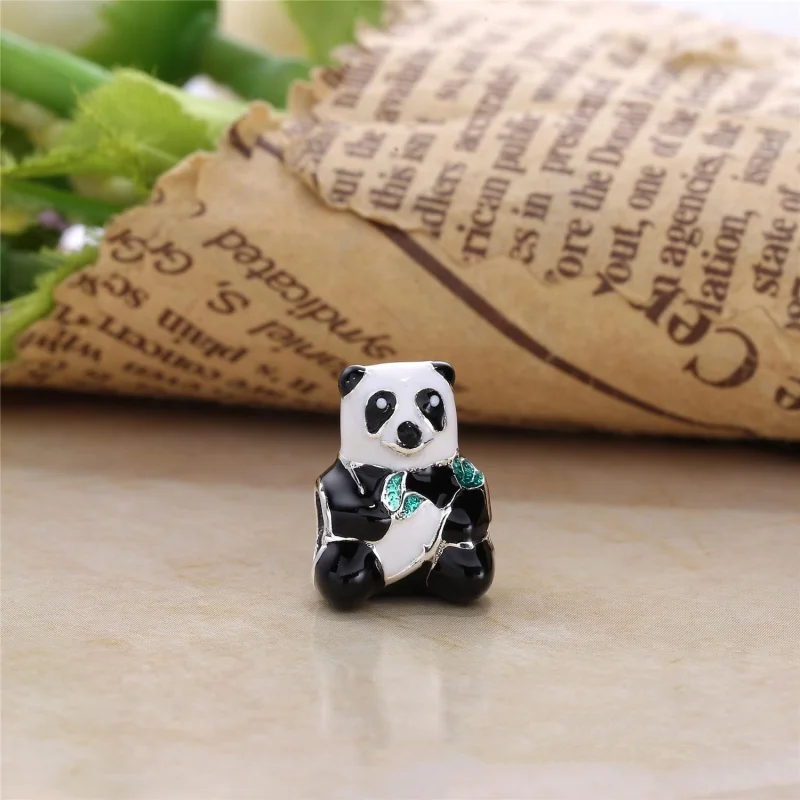 (Bild für) PANDORA Charm „Süßer Panda“, gemischte Emaille - 796256ENMX - Ansicht 2