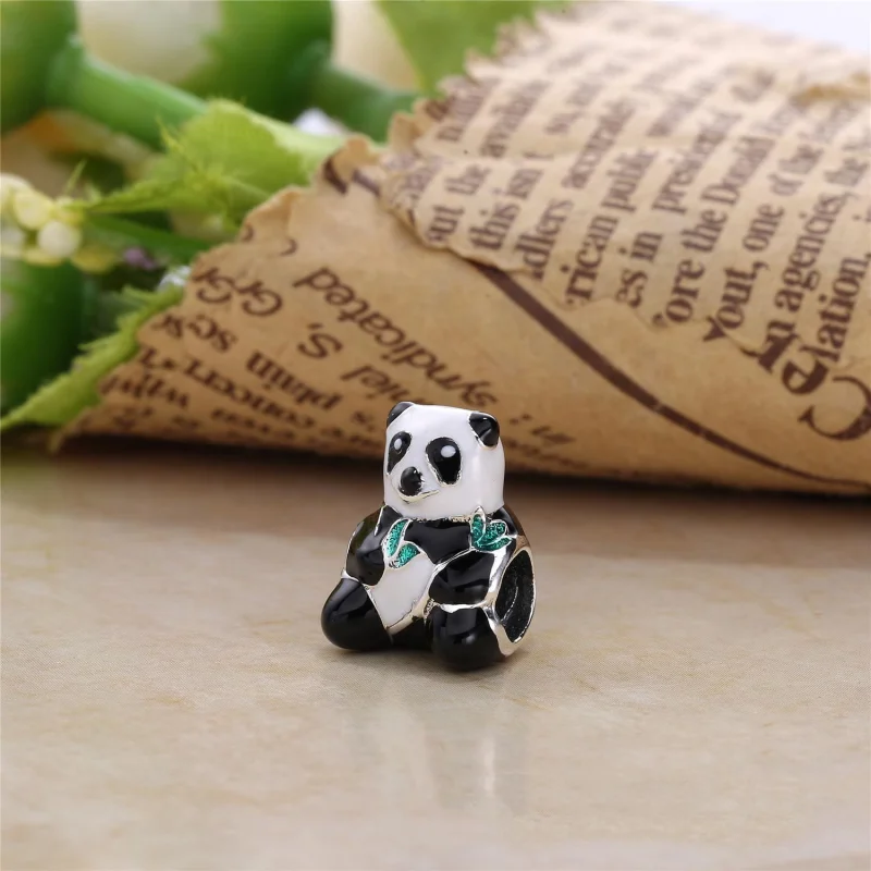 (Bild für) PANDORA Charm „Süßer Panda“, gemischte Emaille - 796256ENMX - Ansicht 3