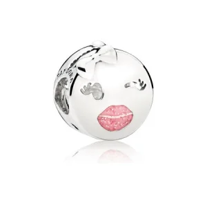 (Bild für) PANDORA Charm „Verspielter Wink“, rosa Emaille - 797028EN161