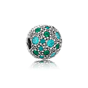 (Bild für) PANDORA Cosmic Stars, mehrfarbige Kristalle, blaugrüner CZ-Clip - 791286MCZMX