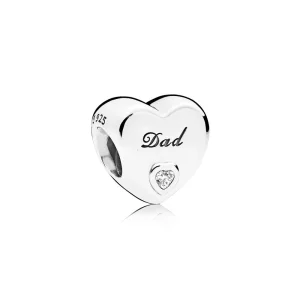 (Bild für) PANDORA Dad's Love Charm - 796458CZ